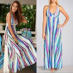 PilyQ Swimwear Parker Maxi Dress, Oasis athleisure vacation beach swim coverup
